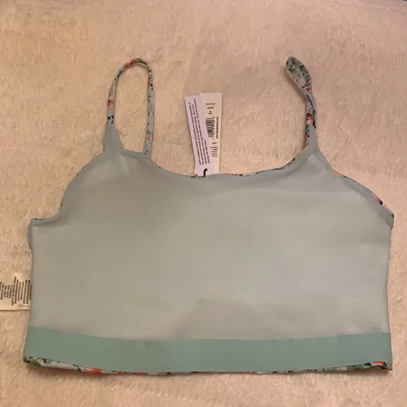 Alice + Olivia NWT Penny Scoop Crop Top Blue Floral Size Small - Picture 8 of 13